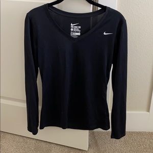 Dri fit Nike v neck long sleeve